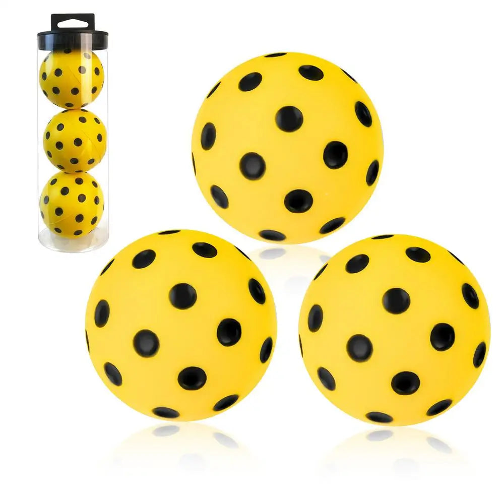 3pcs Durable Indoor Pickleball Balls 72mm