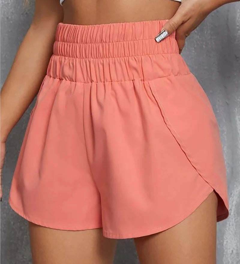 Seamless High Waist Workout Shorts for Women