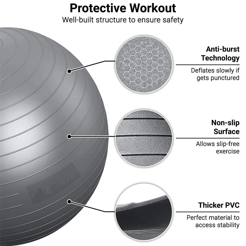 Balance Yoga Ball – 65/75/85cm for Pilates & Fitness
