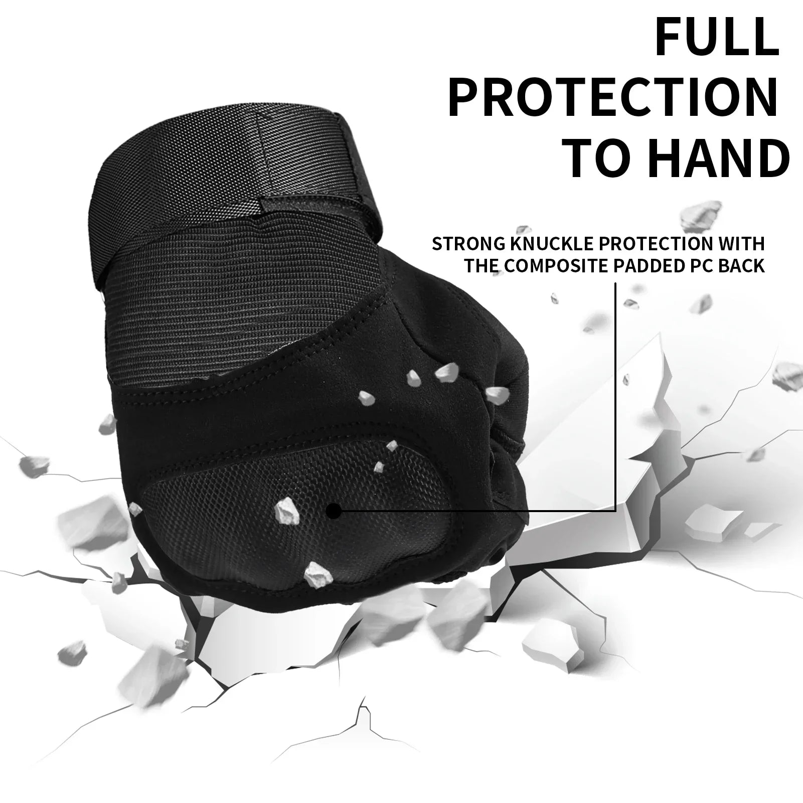 Full Finger Touchscreen Knuckle Cycling & Tactical Gloves