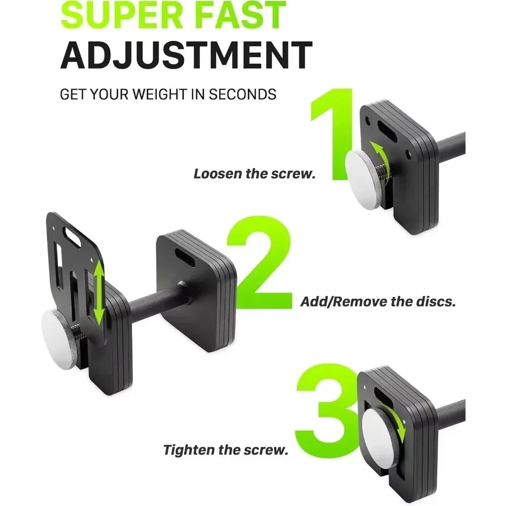 Adjustable Dumbbell Set 10-50lb (Pair)