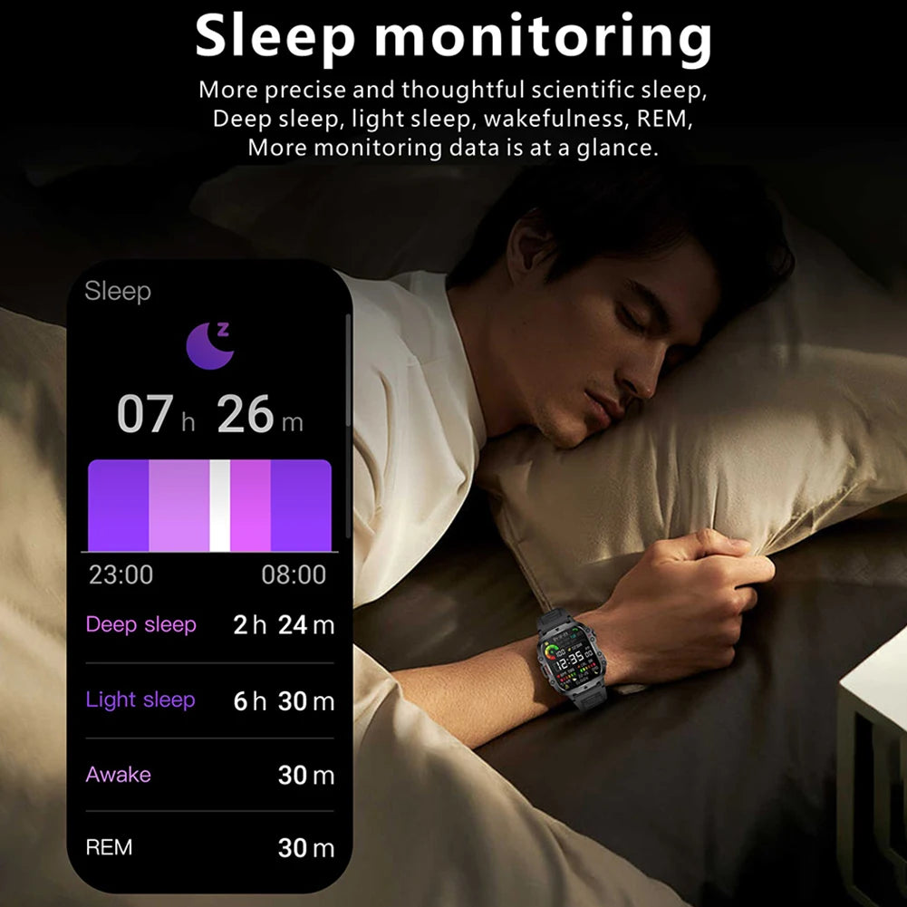 1.96" Touch Screen Outdoor Smartwatch for Men
