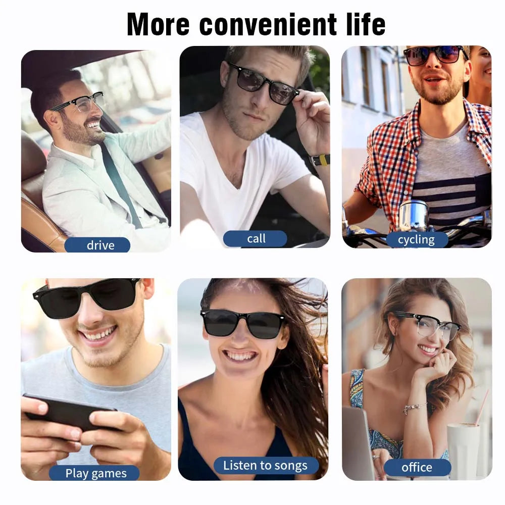 SENBONO Smart Glasses with Open-Ear Music & Calling