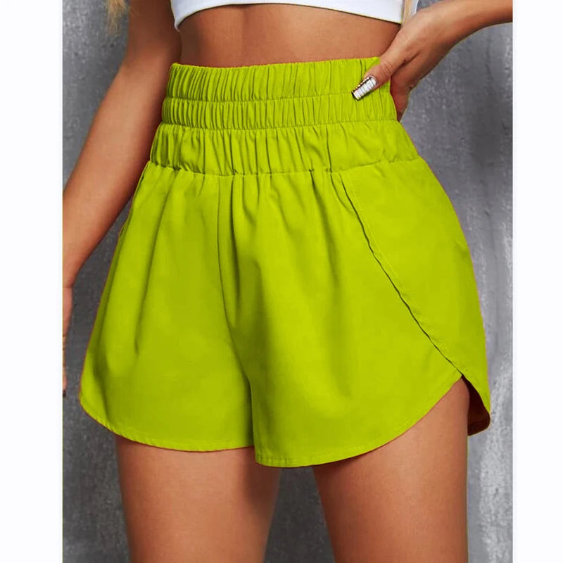 Seamless High Waist Workout Shorts for Women