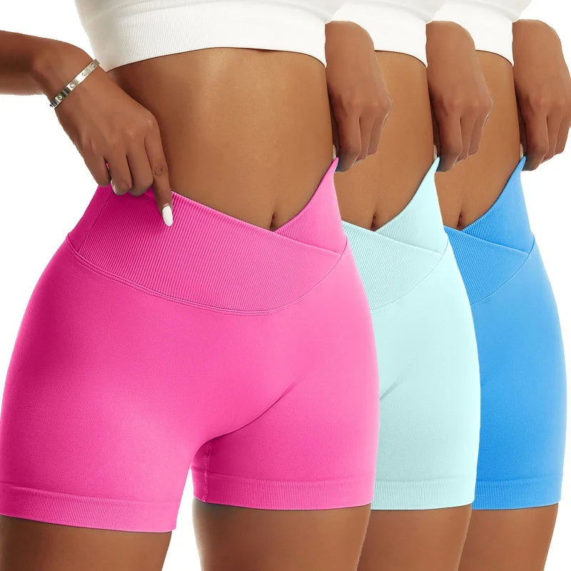 3-Piece Women’s Solid Peach Hip Sports Set