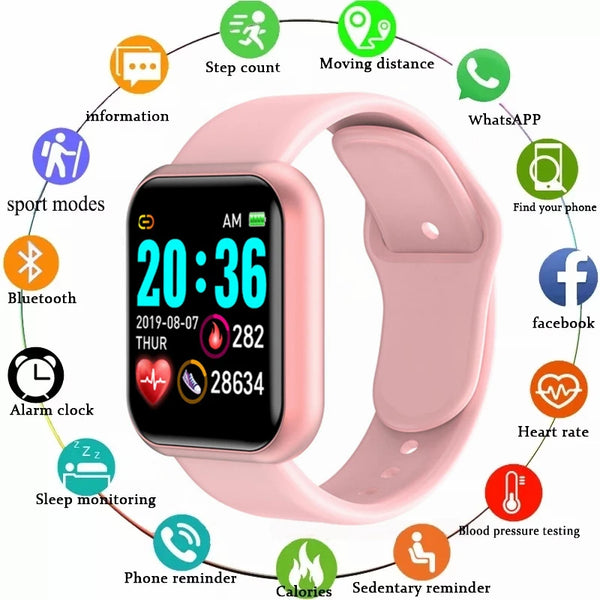 Y68 Multifunctional Bluetooth Smartwatch