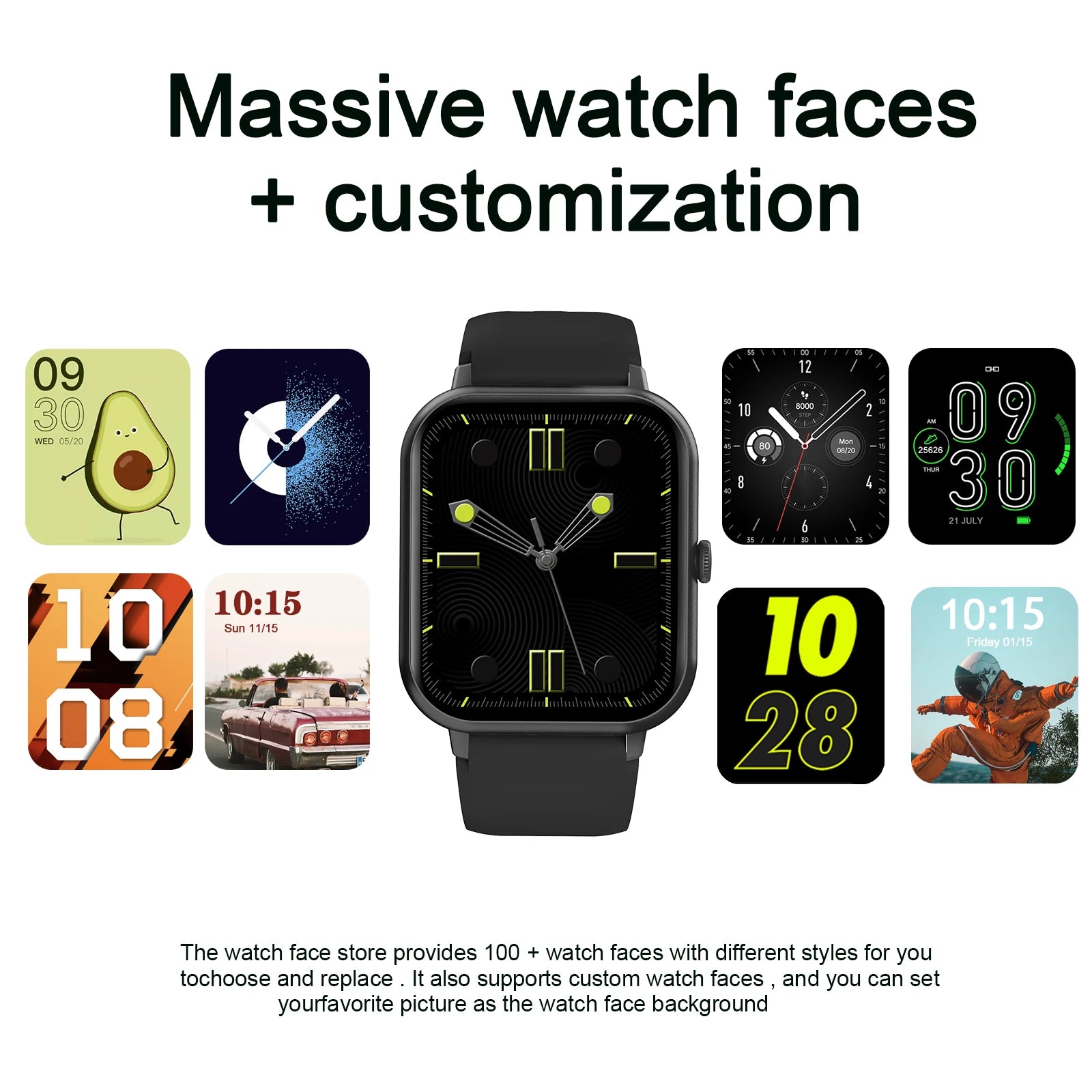 Smartwatch with Multi-Sport Mode & Custom Wallpaper