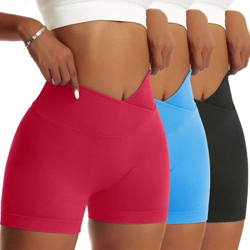 3-Piece Women’s Solid Peach Hip Sports Set