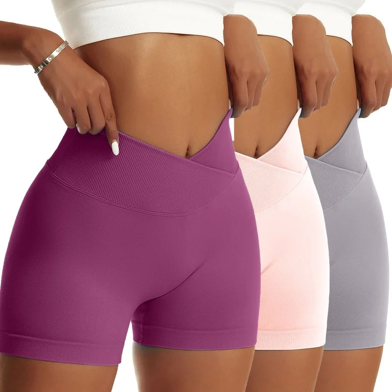 3-Piece Women’s Solid Peach Hip Sports Set