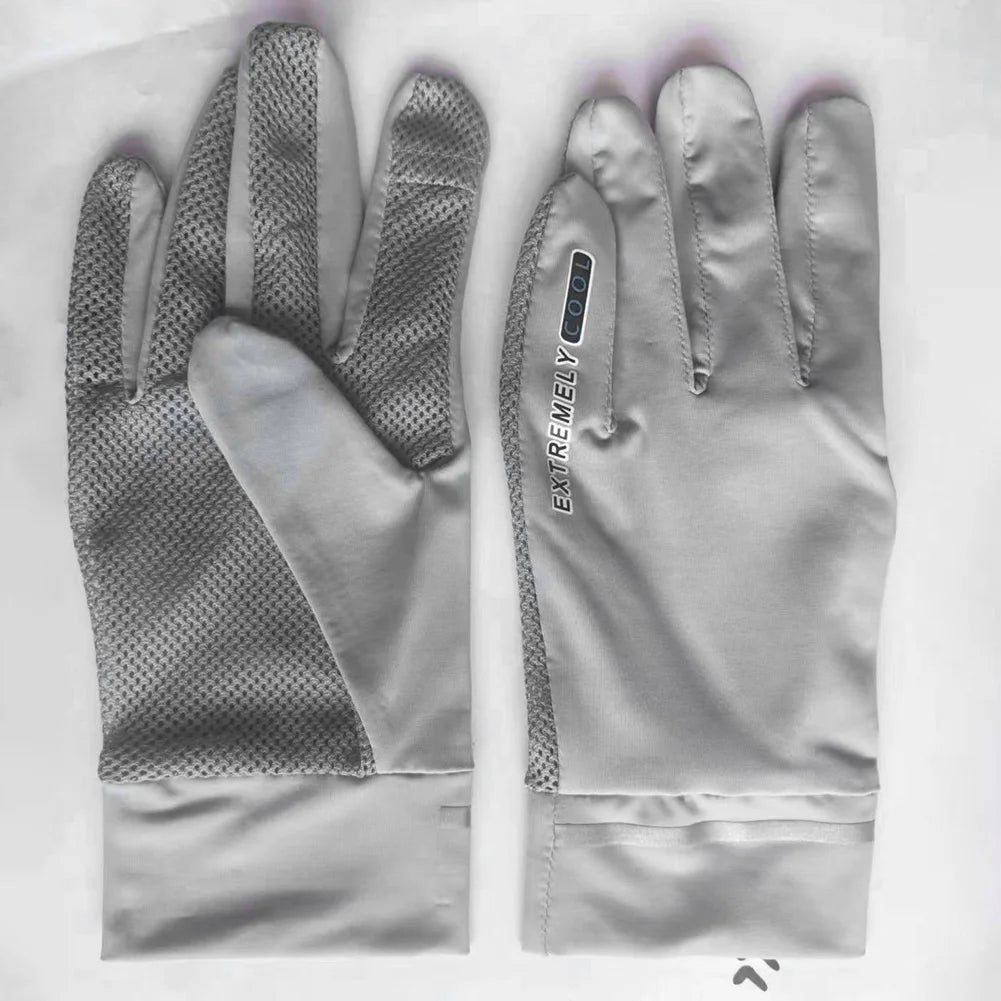 Lady Ice Silk UV Protection Summer Cycling Gloves