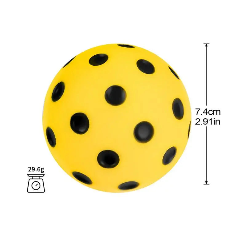 3pcs Durable Indoor Pickleball Balls 72mm