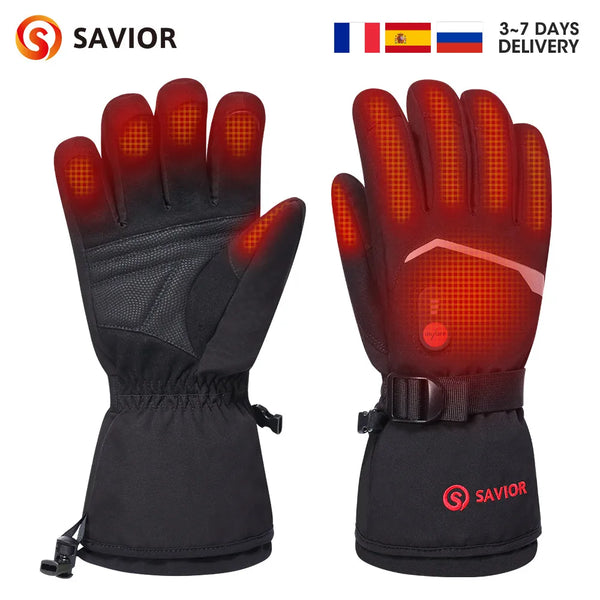 SAVIOR Rechargeable Waterproof Heated Gloves 7.4V