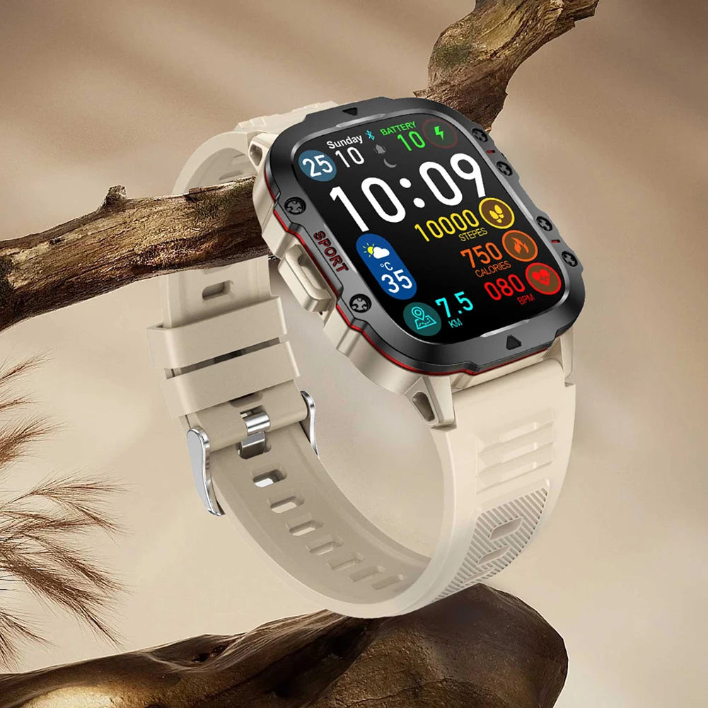 1.96" Touch Screen Outdoor Smartwatch for Men