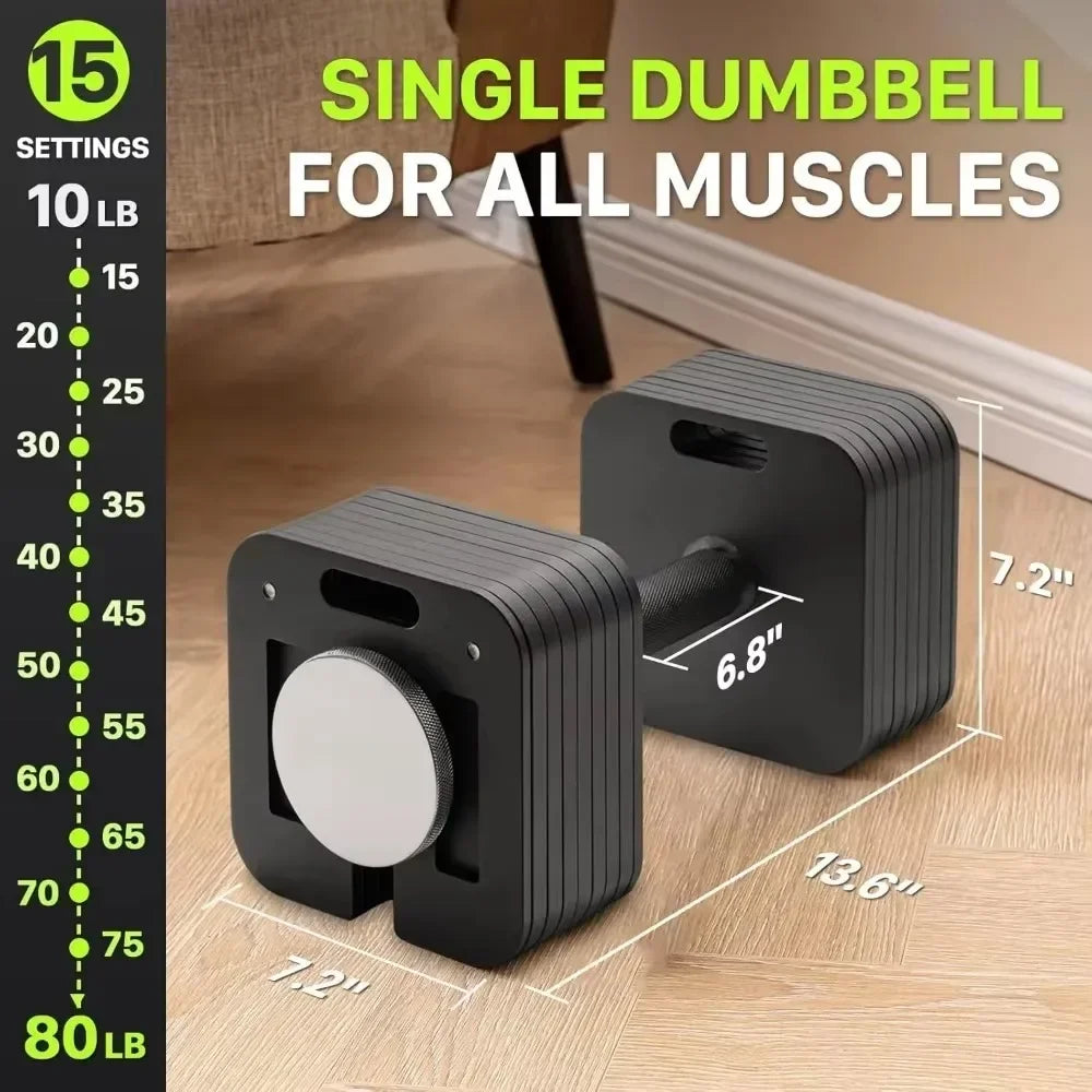 Adjustable Dumbbell Set 10-50lb (Pair)