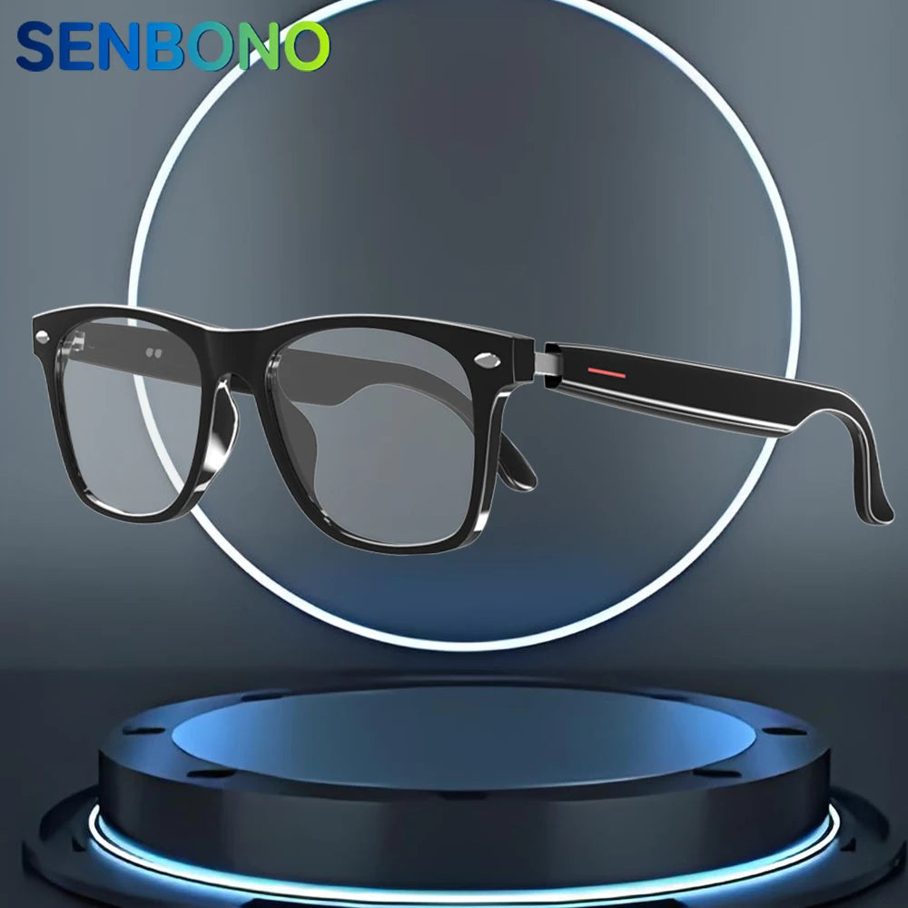 SENBONO Smart Glasses with Open-Ear Music & Calling