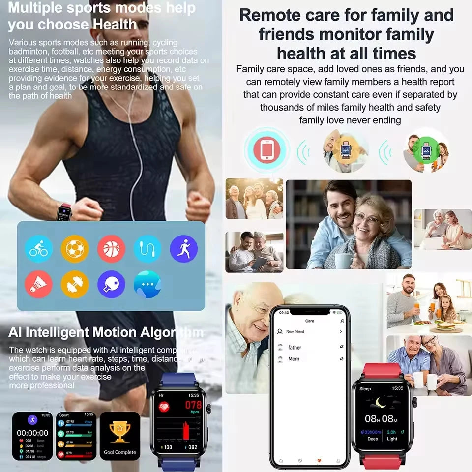 1.92" IPS Smartwatch with Health Monitoring & Bluetooth 5.0