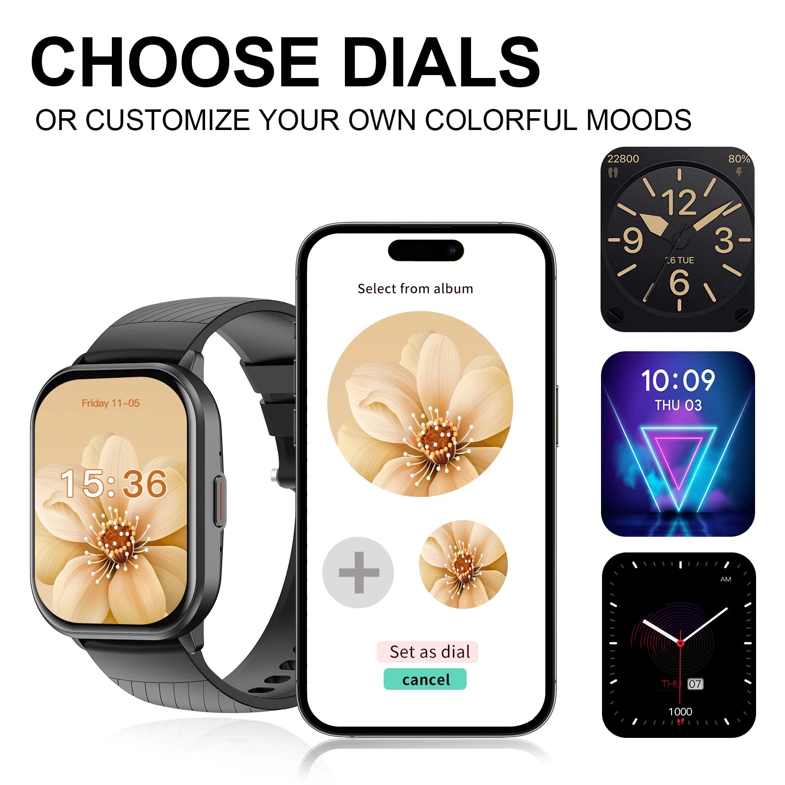Smartwatch with Calling & Multi-Sport Modes