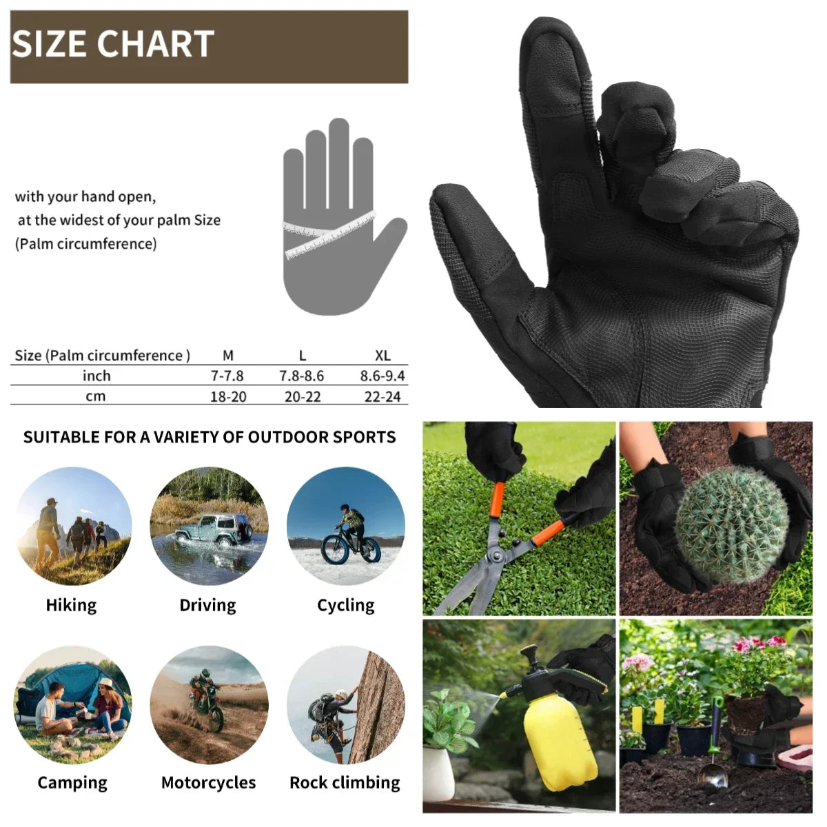 Full Finger Touchscreen Knuckle Cycling & Tactical Gloves