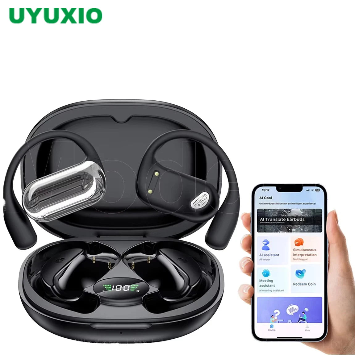 UYUXIO AI Real-Time Translator Earbuds