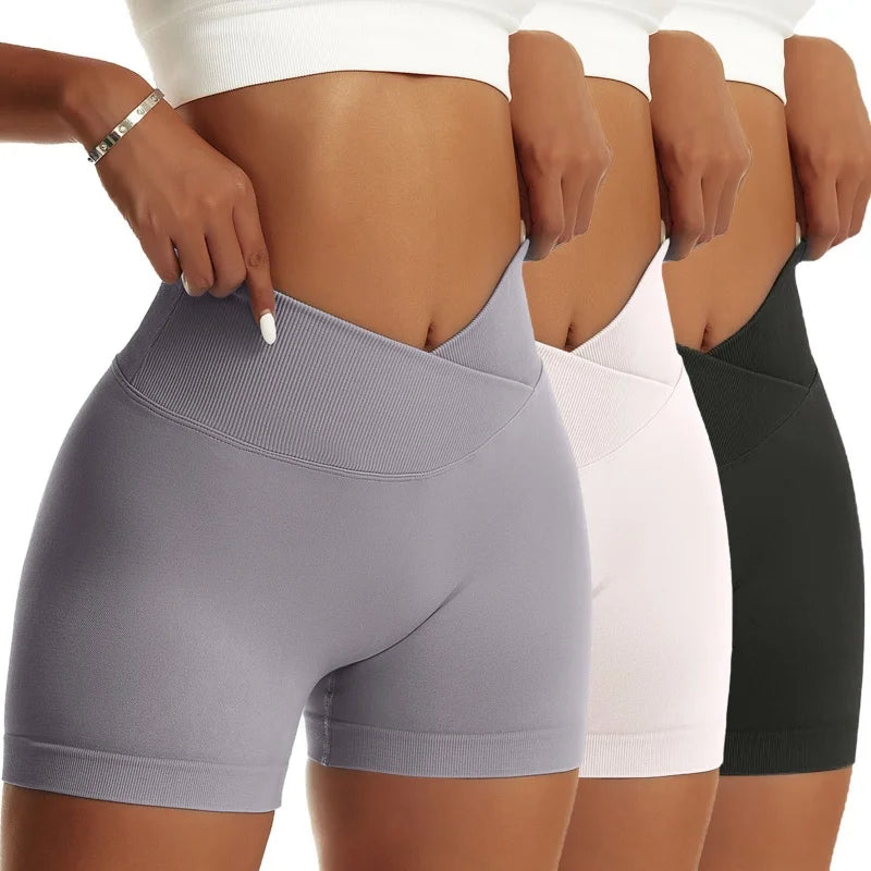 3-Piece Women’s Solid Peach Hip Sports Set