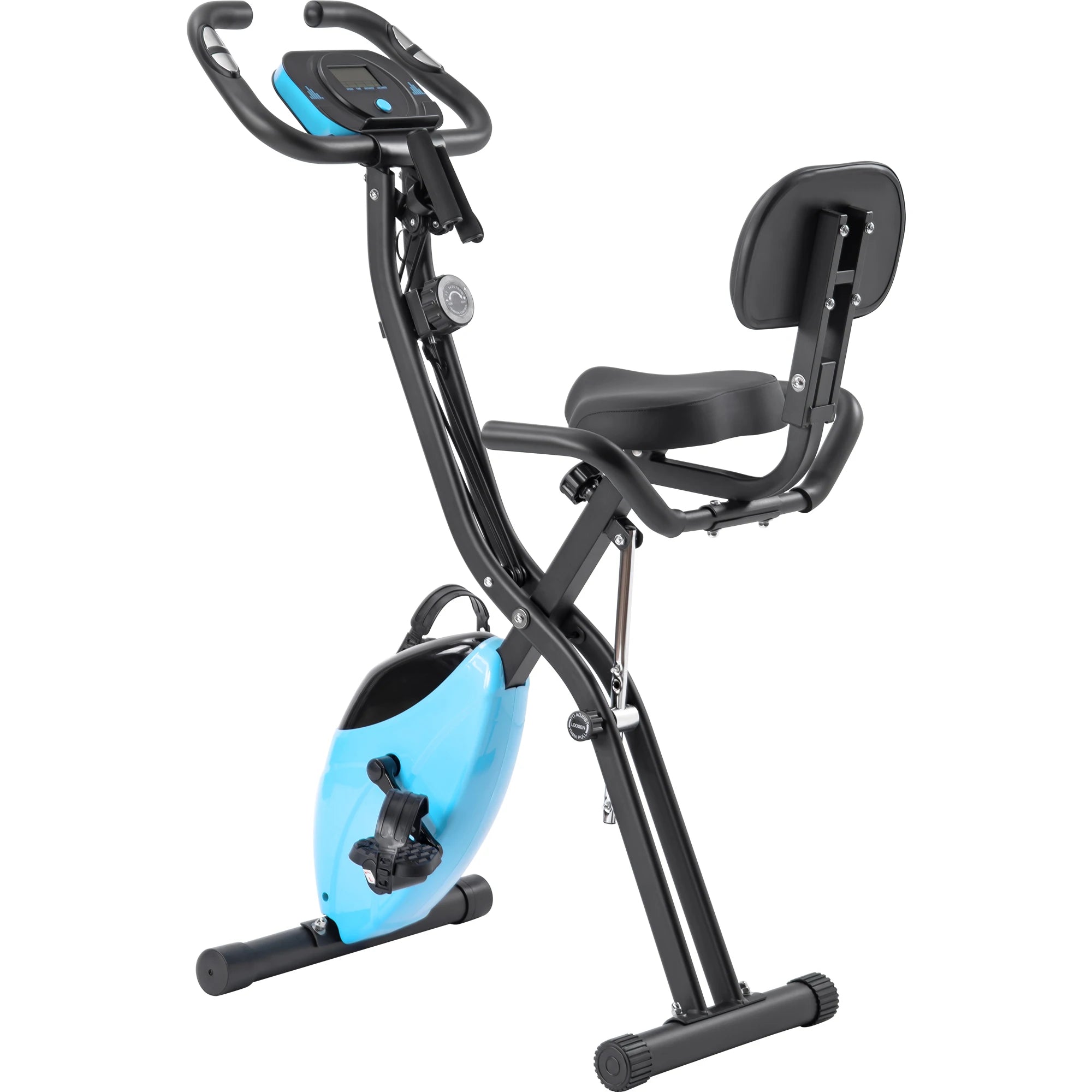 Metal Folding Upright & Horizontal Exercise X Bike