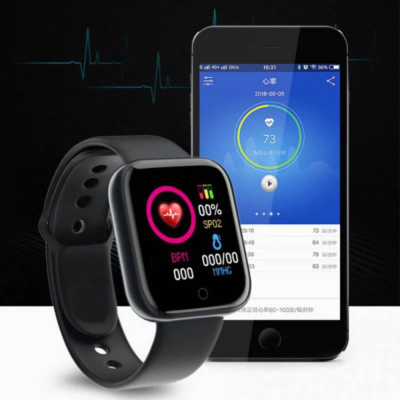 Y68 Multifunctional Bluetooth Smartwatch