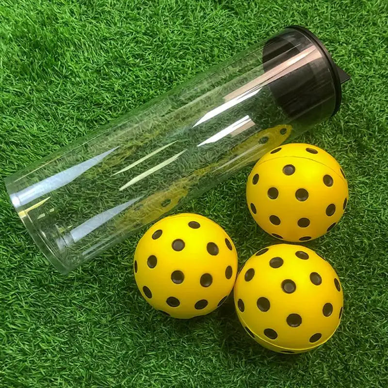 3pcs Durable Indoor Pickleball Balls 72mm