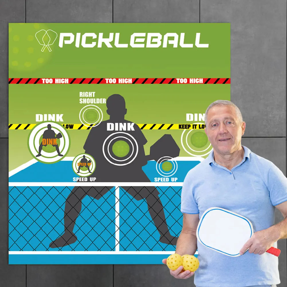 Pickleball Rebounder Training Aid with Dink Wall Pads