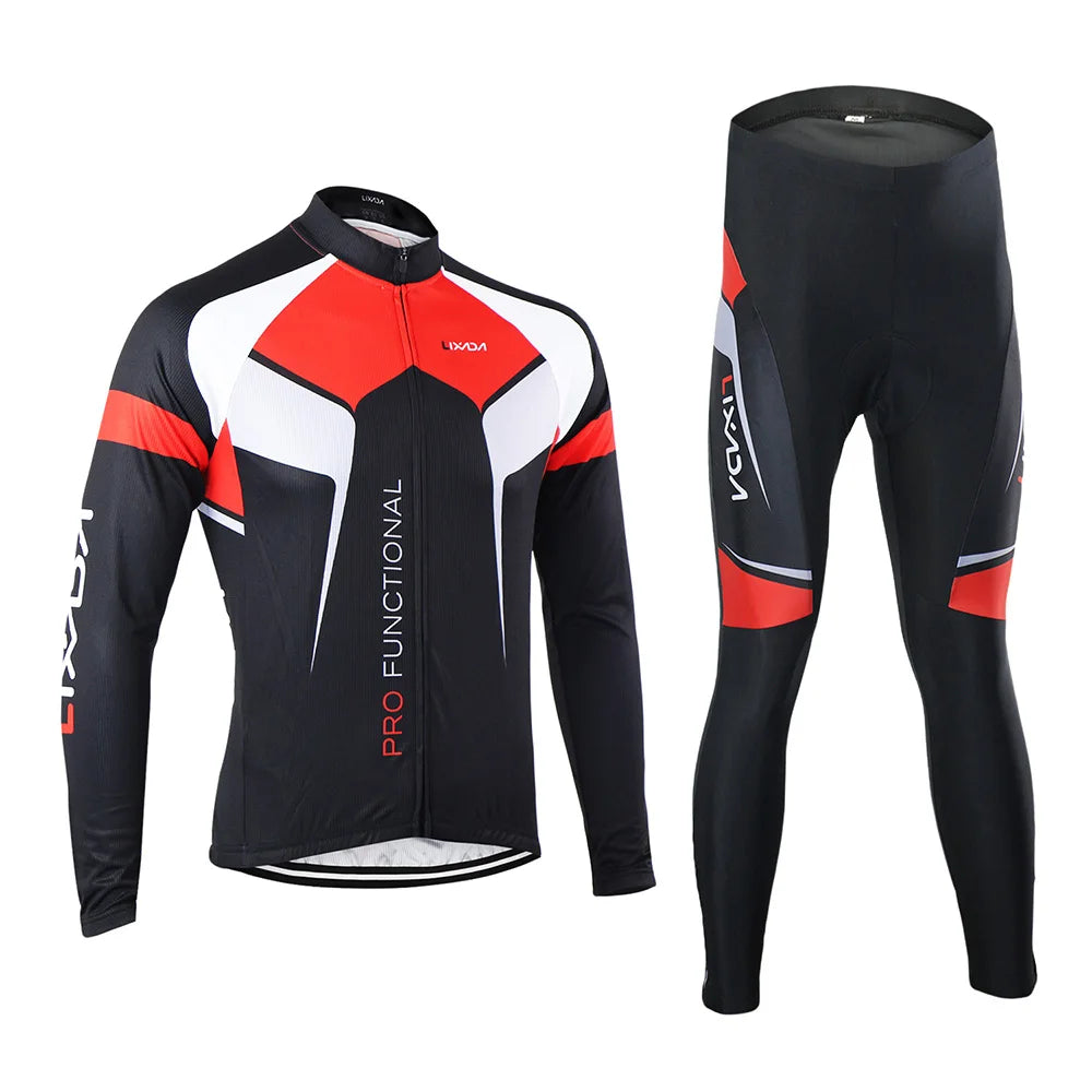 Lixada Men's Cycling Jersey and Pants Set
