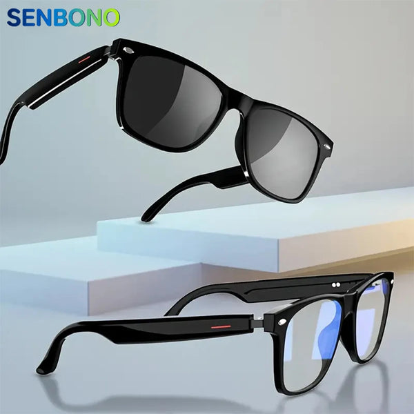 SENBONO Smart Glasses with Open-Ear Music & Calling