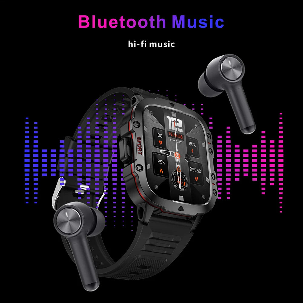 1.96" Touch Screen Outdoor Smartwatch for Men