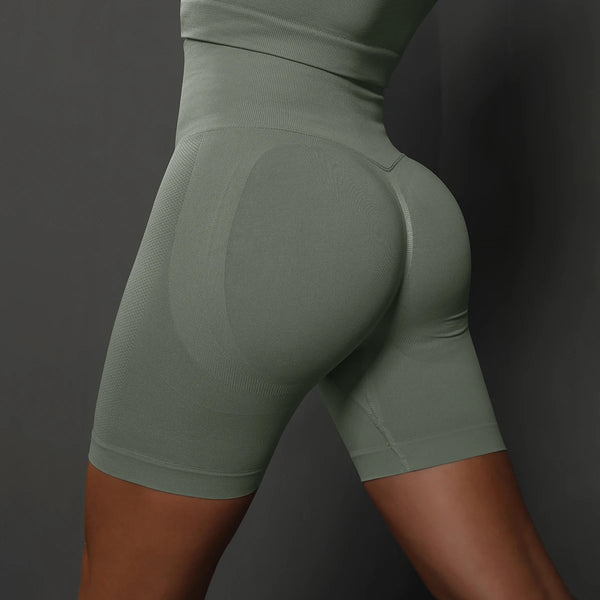Women’s Seamless High Waist Yoga & Sports Shorts