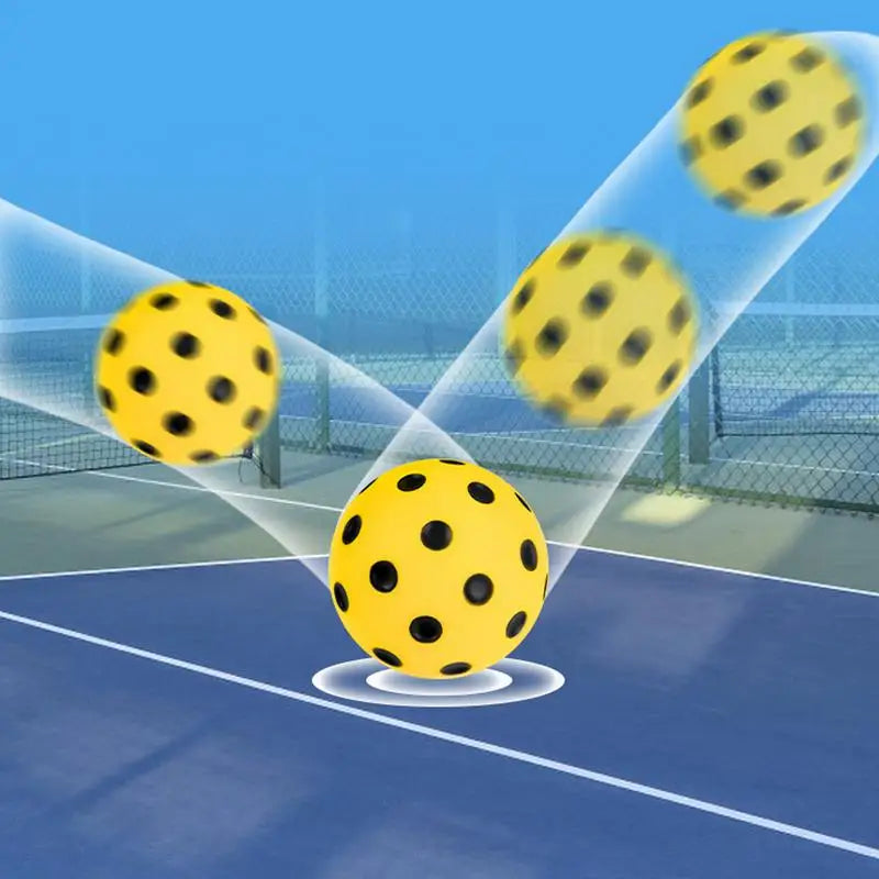 3pcs Durable Indoor Pickleball Balls 72mm