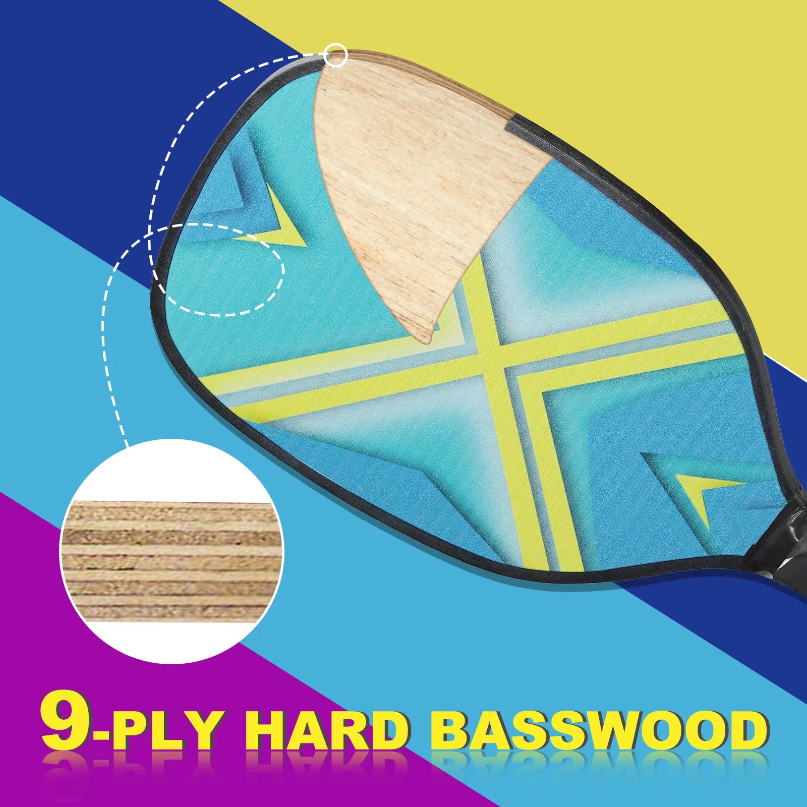 Pickleball Paddle Set with Balls, Towels & Carry Bag