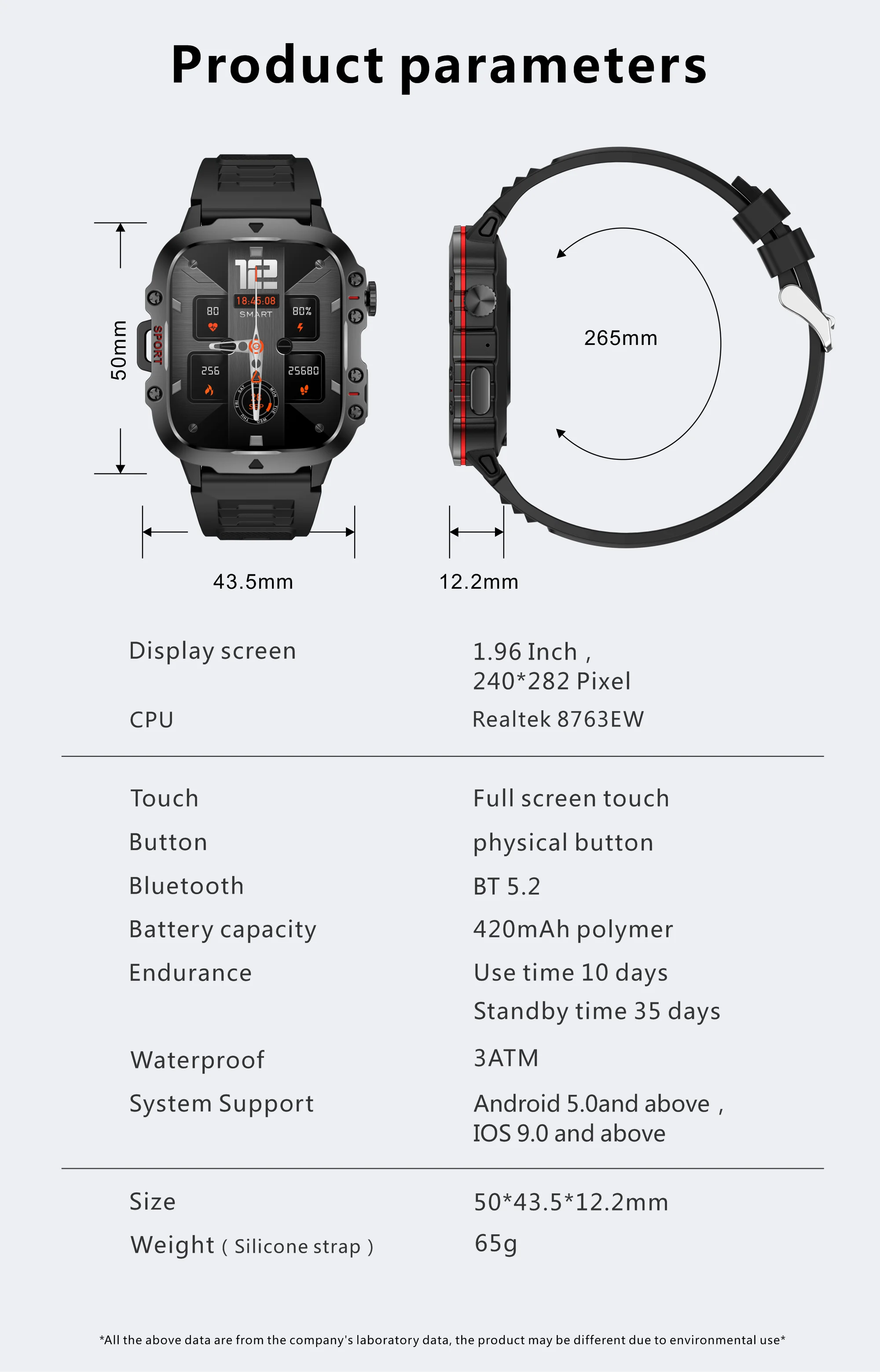 Aolon Tetra R2 Smartwatch with Bluetooth Call