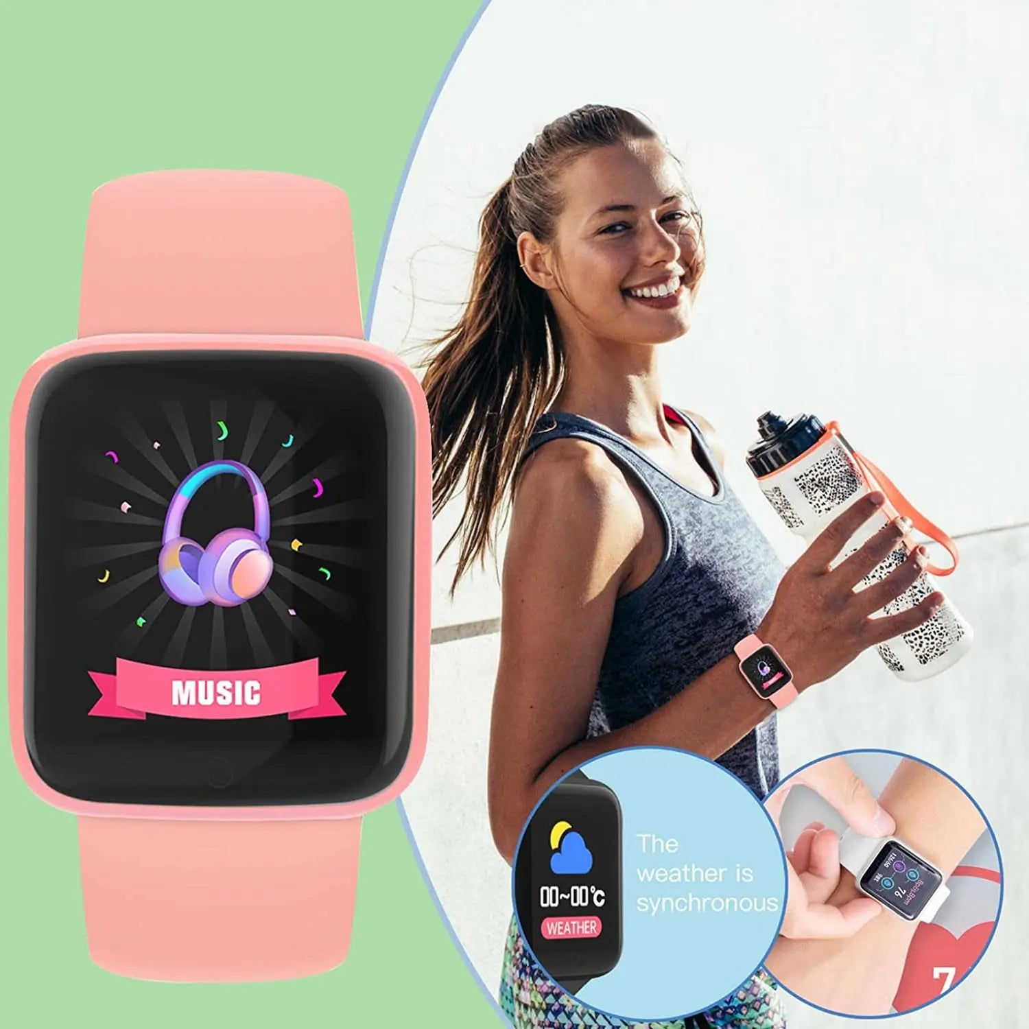 Y68 Multifunctional Bluetooth Smartwatch