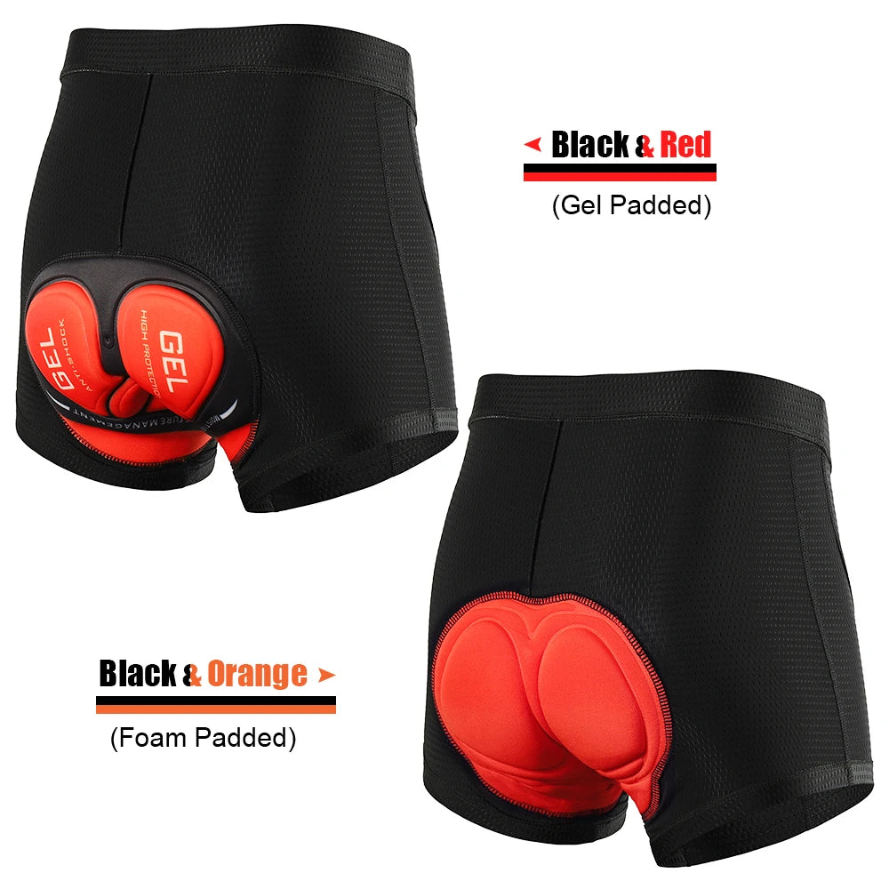 Men’s 3D Gel Padded Cycling Underwear Shorts