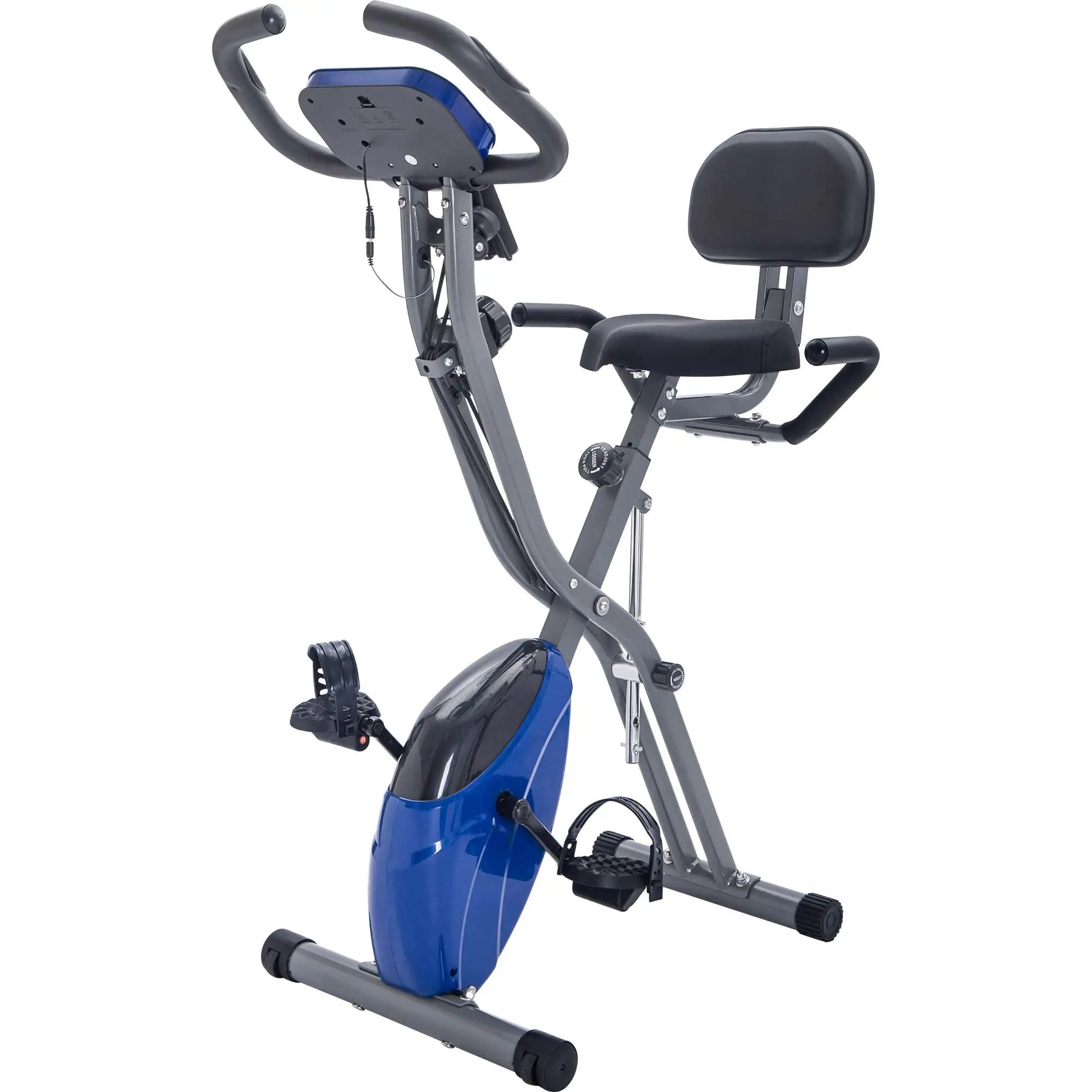 Metal Folding Upright & Horizontal Exercise X Bike