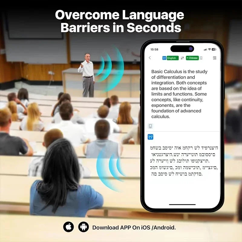 UYUXIO AI Real-Time Translator Earbuds