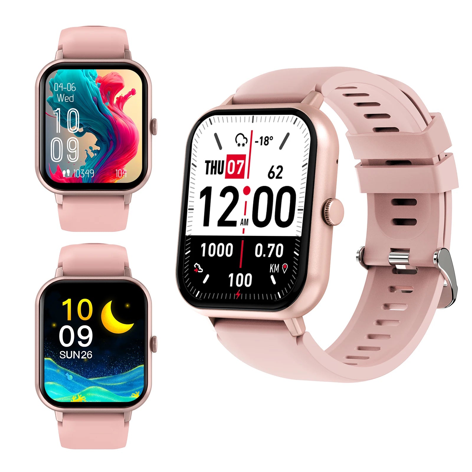 Smartwatch with Multi-Sport Mode & Custom Wallpaper